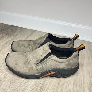 Merrell Women's Jungle Moc Casual Shoes US 9 Gunsmoke Brown Slip-On outdoor